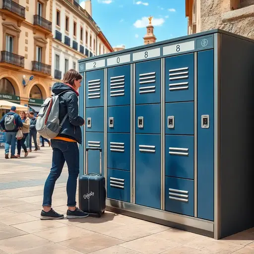 Lockers en España guardar maletas lockers jerez-de-la-frontera