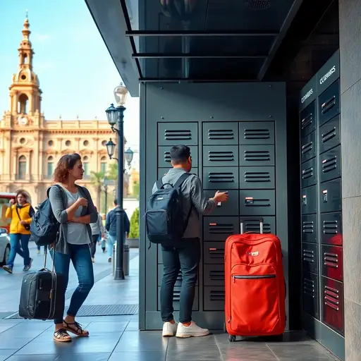 Lockers en España guardar maletas lockers sevilla