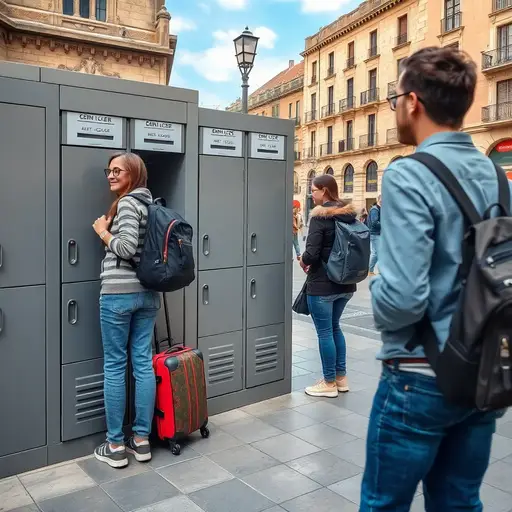 Lockers en España guardar maletas lockers toledo