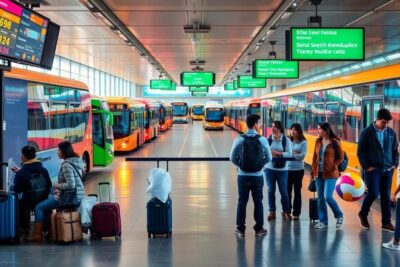 consigna en estacion de autobuses que suele cambiar frente al tren Lockers guardar maletas