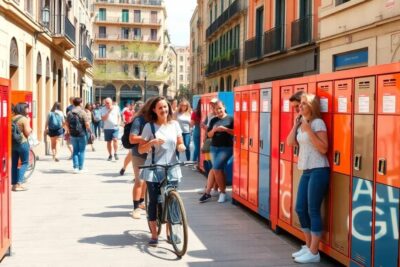 lockers en barcelona zonas con mayor oferta Lockers guardar maletas