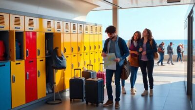 lockers en santander como organizarte si llegas pronto Lockers guardar maletas