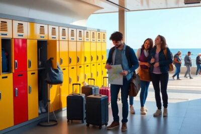lockers en santander como organizarte si llegas pronto Lockers guardar maletas