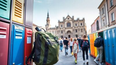 lockers en santiago de compostela que tener en cuenta con mochila Lockers guardar maletas