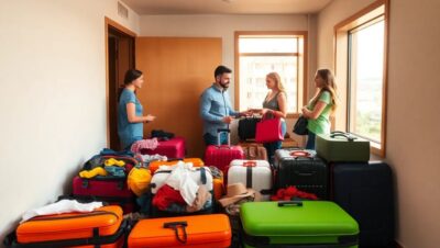 que hacer con el equipaje el ultimo dia de viaje Lockers guardar maletas