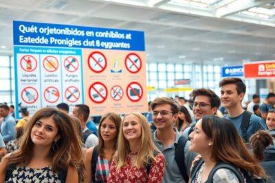 que objetos suelen estar prohibidos en consignas de equipaje Lockers guardar maletas