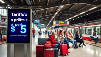 que significa a partir de en las tarifas de consignas Lockers guardar maletas