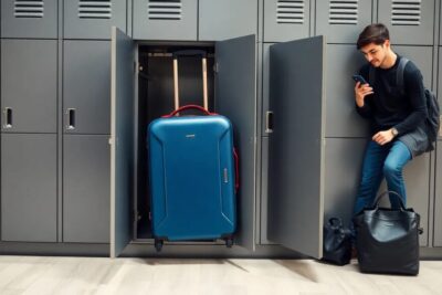 como dejar una maleta con candado dentro de un locker de forma segura Lockers guardar maletas