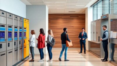 diferencias entre lockers automaticos y consignas con personal Lockers guardar maletas