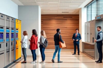 diferencias entre lockers automaticos y consignas con personal Lockers guardar maletas