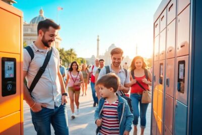 smart lockers como negocio su auge en zonas turisticas Lockers guardar maletas
