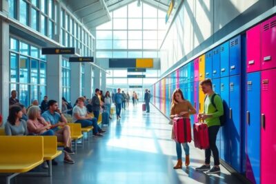 donde suele ser rentable instalar lockers para maletas Lockers guardar maletas