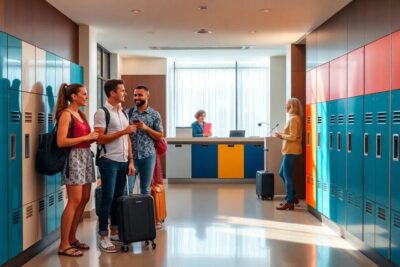 lockers para hoteles como mejoran la experiencia del cliente Lockers guardar maletas
